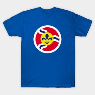 Retro St Louis Missouri City Flag // Vintage STL Grunge Emblem T-Shirt